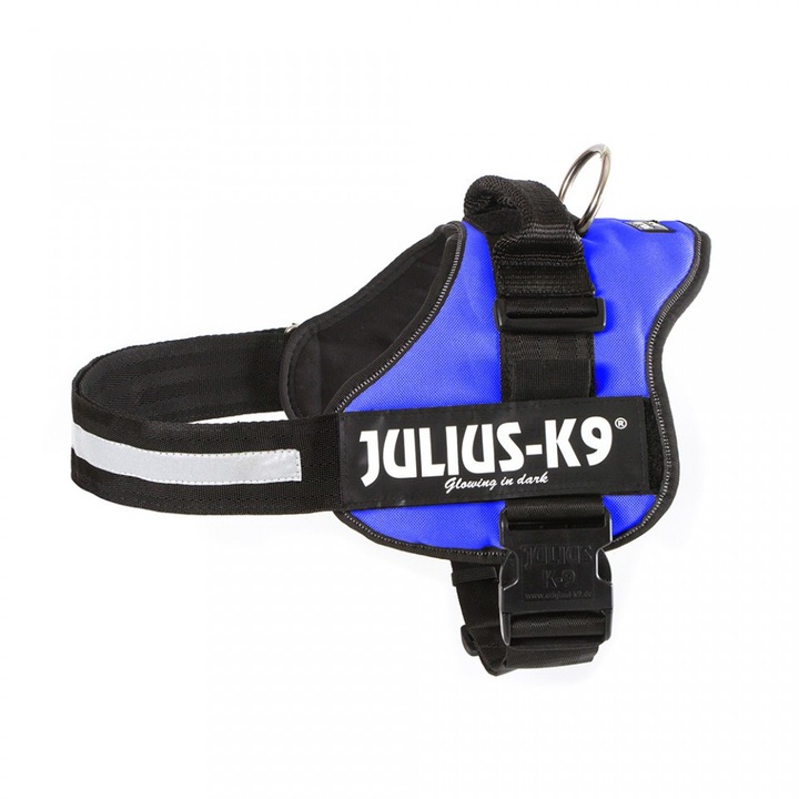 Ham Power pentru caini Julius K9, Talie medie, 23-30 kg, Albastru