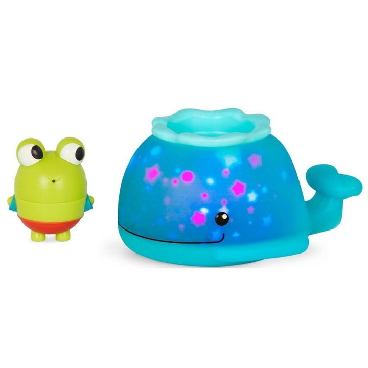 Fürdőszett Battat bálna, puhakötésű lámpákkal, 16,5 x 13 x 9 cm