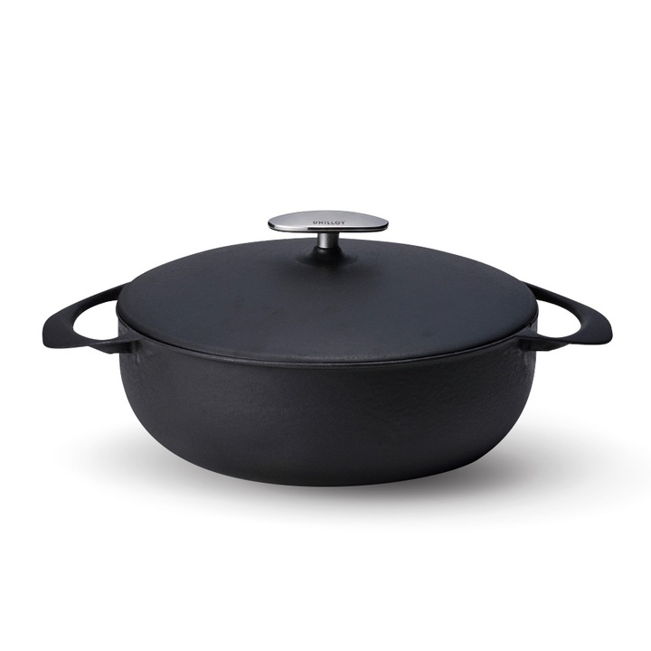Öntöttvas fazék, UNILLOY Kurogane 24 cm, US240BK