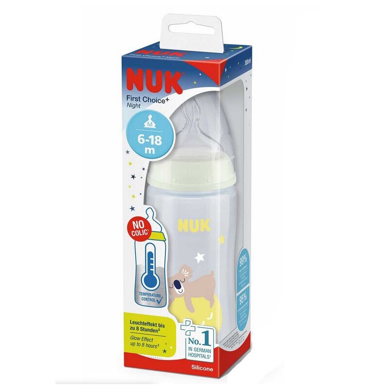 Set De Biberons NUK First Choice+ - 2x150 Ml + 2x300 Ml, Tétine Silicone Anti-coliques - 9