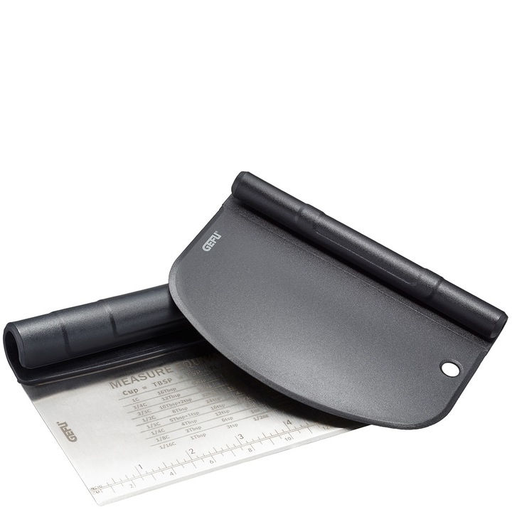 Racleta pentru aluat Dutto Gefu, plastic, inox, negru
