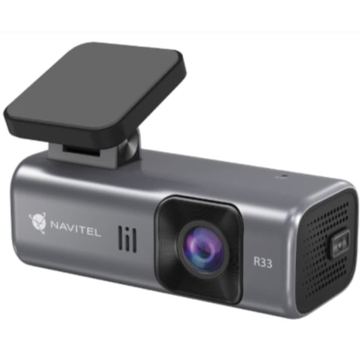 Видеорегистратор NAVITEL R33 DVR FullHD резолюция, Нощно виждане, Цикличен запис на microSD, Wi-Fi връзка, Приложение за iOS/Android, Споделяне на видео