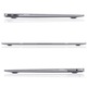 Carcasa laptop Tech-Protect Smartshell compatibila cu MacBook Air 13 inch 2022/2024 Crystal Clear