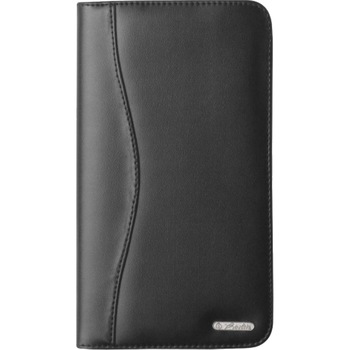 Port carti de vizita Herlitz, Imitatie piele, 96 pozitii, Negru Port carti de vizita Herlitz, Imitatie piele, 96 pozitii, Negru