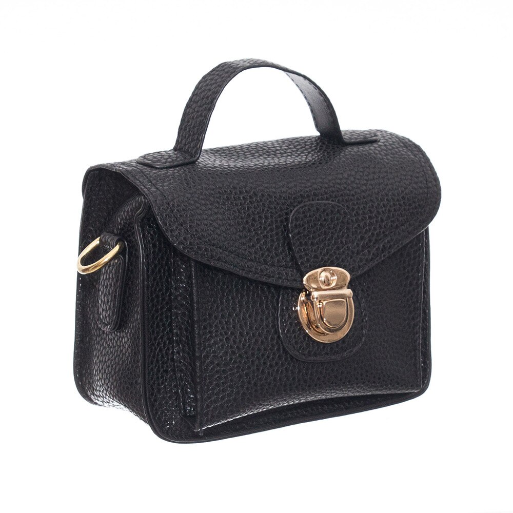 Geanta de dama Venti, Delice Negru, piele ecologica