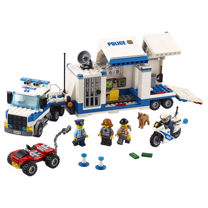 LEGO City Police - Centru de comanda mobil 60139, 374 piese