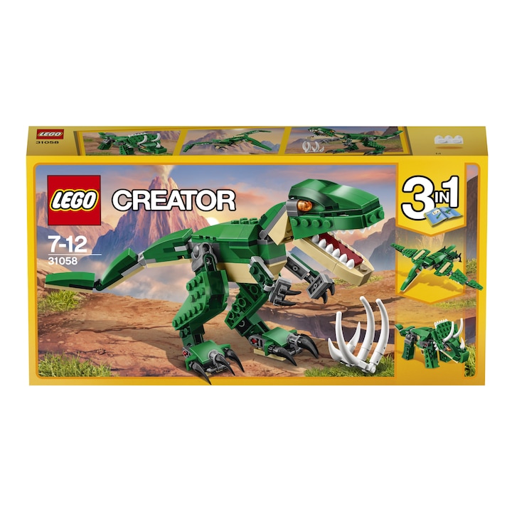 LEGO Creator 3 in 1 - Dinozauri puternici 31058, 174 piese