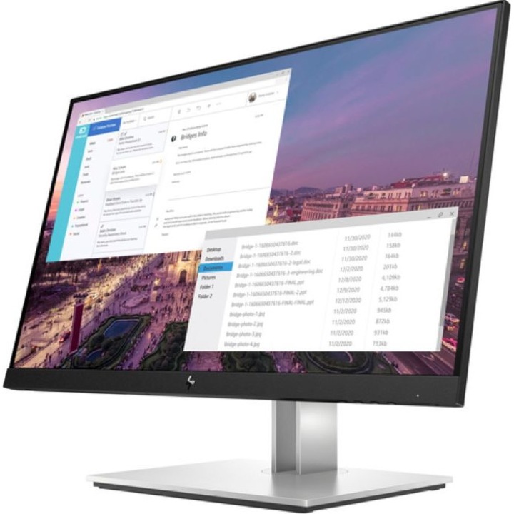 Monitor HP E22 9VH72AA, 1920 x 1080 FullHD, 21,5 hüvelykes, DisplayPort x1, HDMI x1