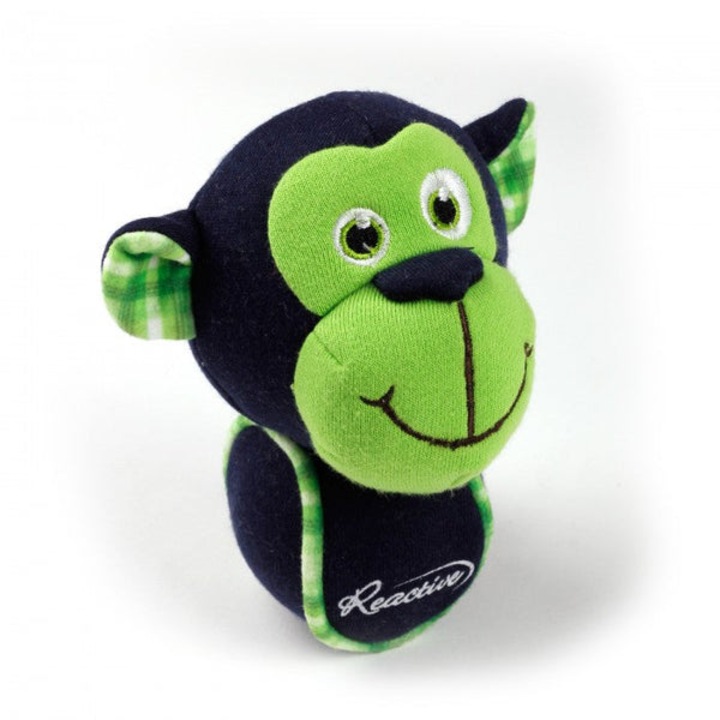Плюшена играчка за кученца, Маймунка, Зелено/Черно