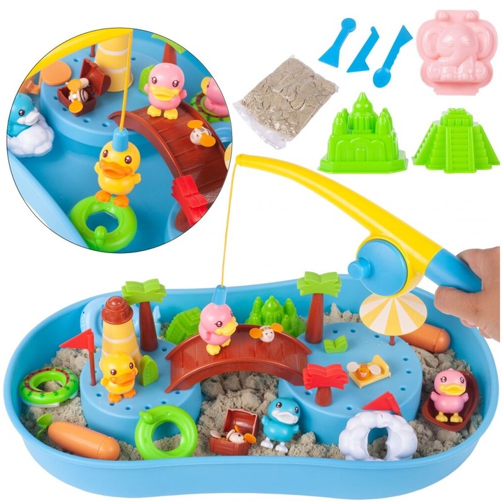 Jucarie interactiva de pescuit ratuste din piscina SOLTOY® "Catch and Joy with the ducks"