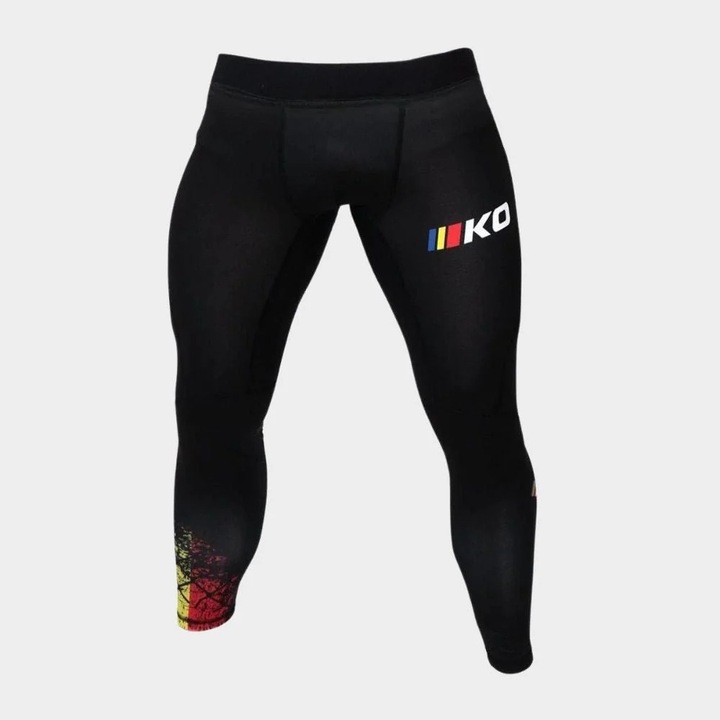 Pantaloni Compresie Knockout V2, Negru