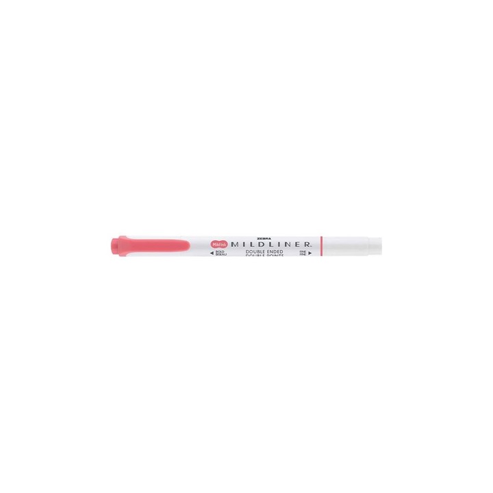 Szövegkiemelő kétvégű ZEBRA Mildliner cool & refined 1,4-4,0 mm piros