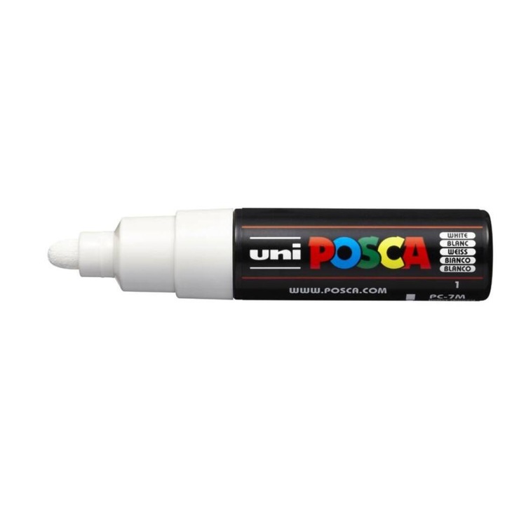 Флумастер UNI Posca PC-7M бял
