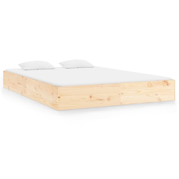 Рамка за легло vidaXL, Дърво масив, 180x200 см