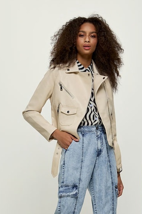 Jacheta dama, Edward Jeans, Billie, Piele, Bej, Bej