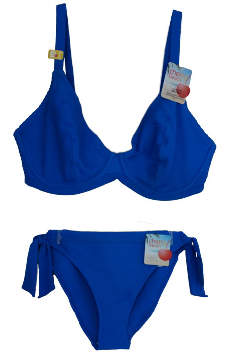 Costum de baie dama Cherry beach 2 piese, Albastruzqsadxzf, Albastru