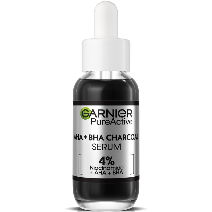Garnier Pure Active Tökéletlenség elleni szérum, Niacinamiddal, AHA + BHA-val, 30 ml