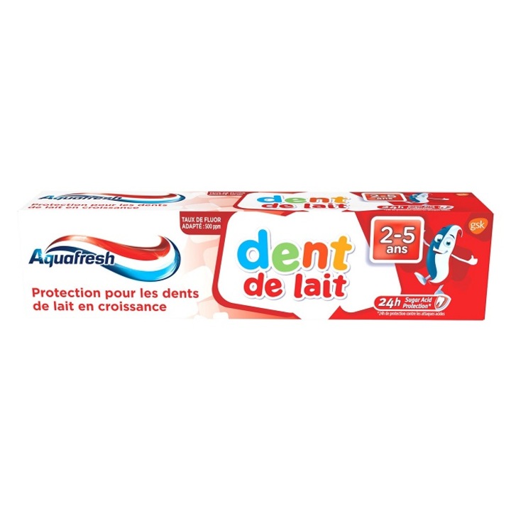 Паста за зъби Aquafresh, За деца 2-5 години, 50 мл