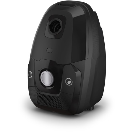 Aspirator cu sac Rowenta Green Force Max Silence RO6136EA, 750W, 70% plastic reciclat, 3 niveluri de filtrare, sac Hygiene+, lungime cablu 8.4m, recipient praf 4.5L, perie EasyBrush, indicator umplere sac, Negru/ argintiu