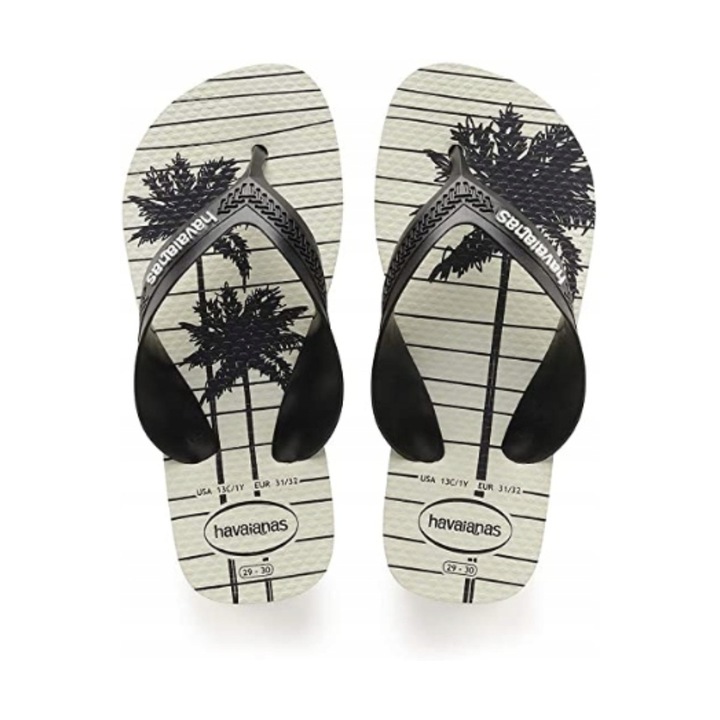 Детски джапанки Havaianas Max, Каучук, Бежов/Черен, 23-24 EU