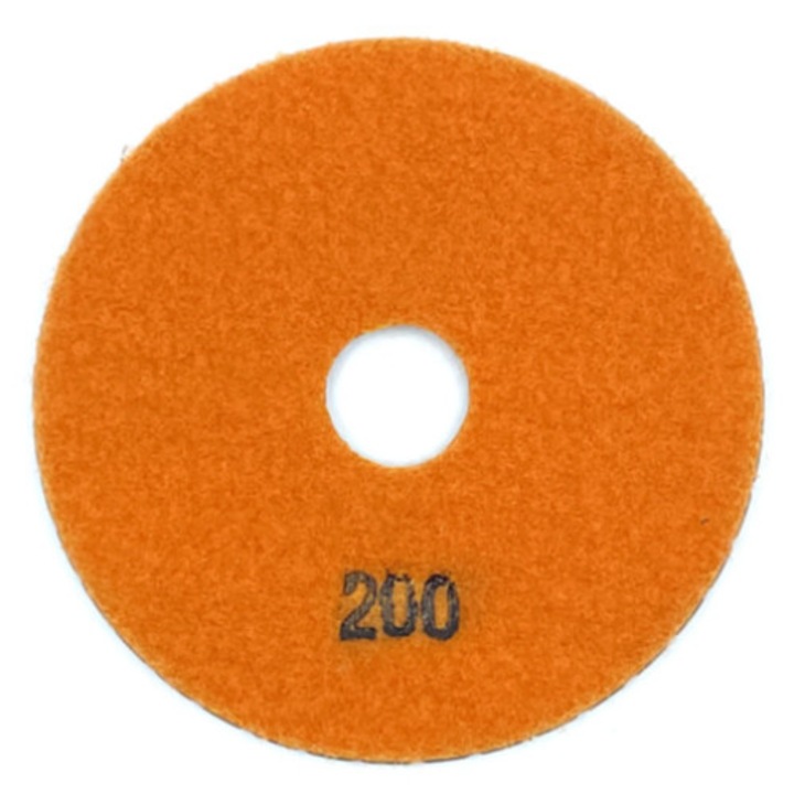 Disc diamantat pentru slefuire umeda, granulatie 200, Ø100mm - DXDY.WETPAD.100.0200