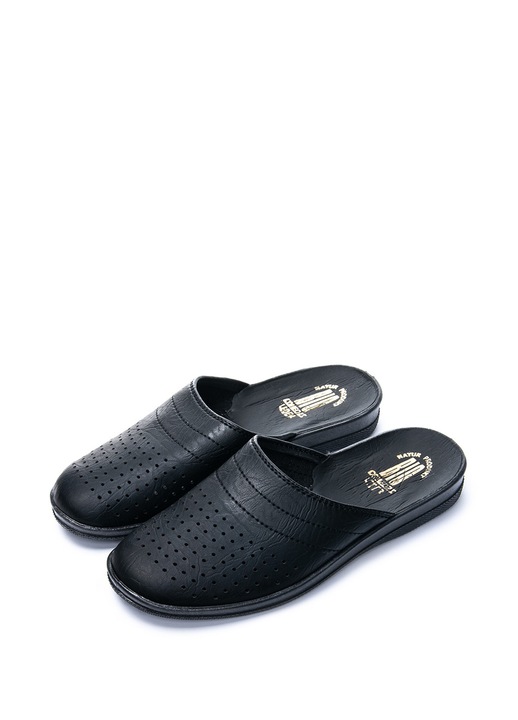 Papuci barbati TELLUS 52-13, Negru