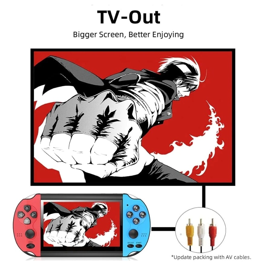 Consola GamePlayer FOXMAG24, X7S, cu jocuri incluse, portabila