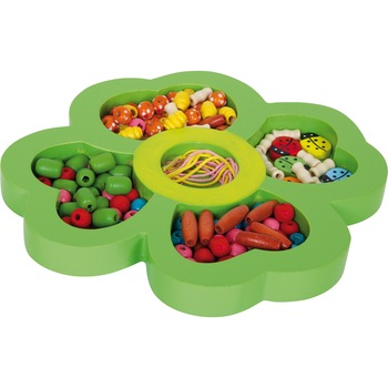 Cutie cu margele din lemn pentru bijuterii copii,  Cutie cu margele din lemn pentru bijuterii copii,