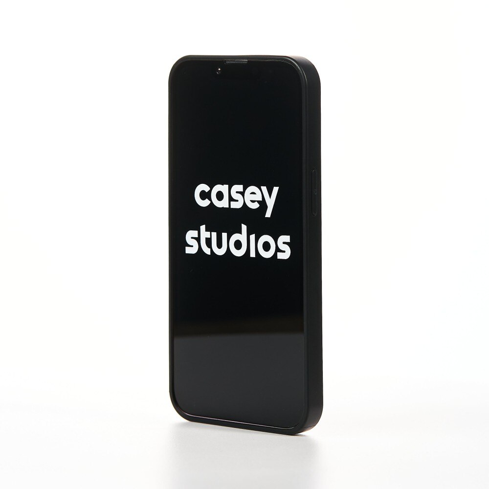 Husa de Protectie CASEY STUDIOS™ Metalines pentru Apple iPhone 13 - Negru