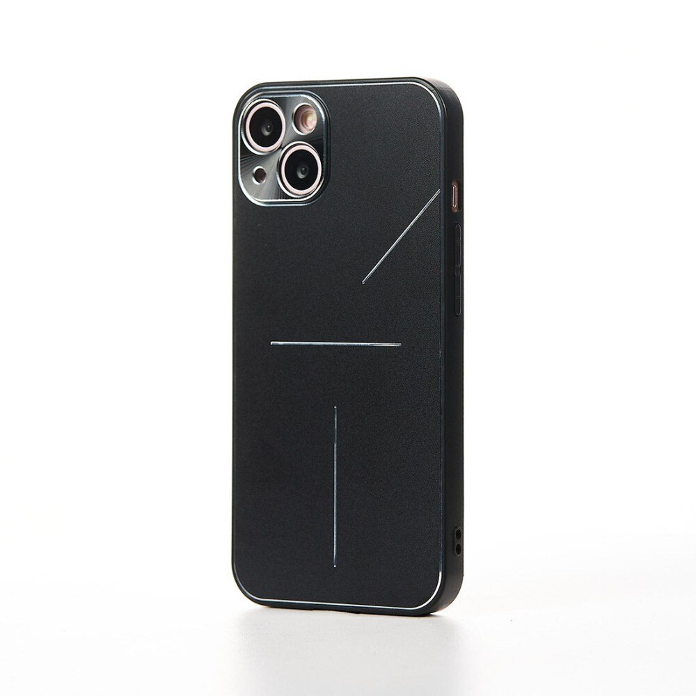 Husa de Protectie CASEY STUDIOS™ Metalines pentru Apple iPhone 13 - Negru