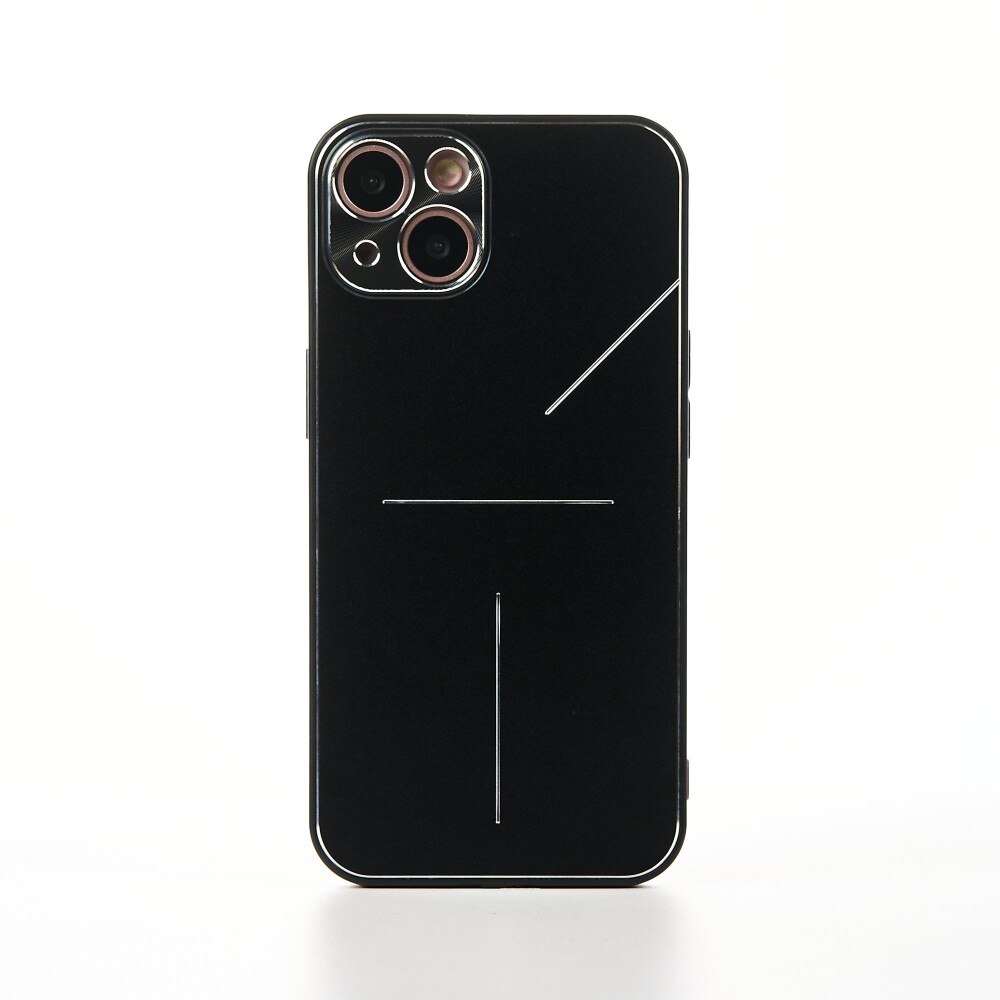 Husa de Protectie CASEY STUDIOS™ Metalines pentru Apple iPhone 13 - Negru