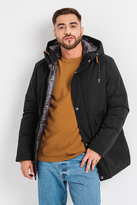 Produkt by Jack & Jones, Geaca parka cu gluga Toby, Negru, L