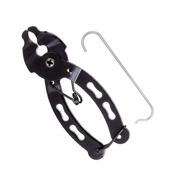 Cleste pentru lant de bicicleta, de fixare/deblocare, Zola®, maner antialunecare, negru