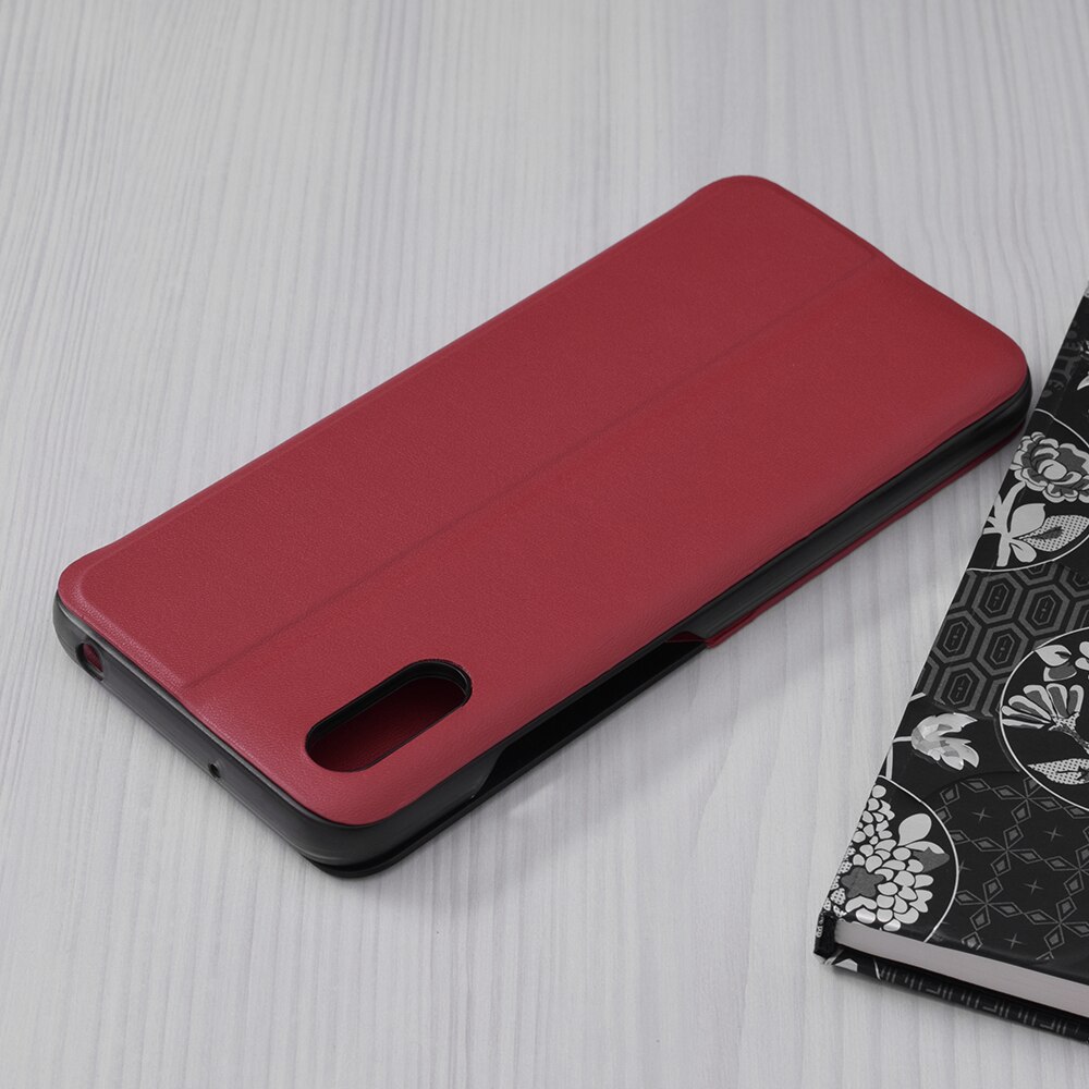 DOINK Cover Custodia per Realme 9i, Case Armor PC+TPU Rugged Antiurto Cover con Cavalletto - Rosso