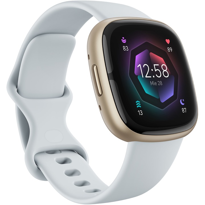 Часовник Smartwatch Fitbit Sense 2 Blue Mist/Soft Gold Aluminium