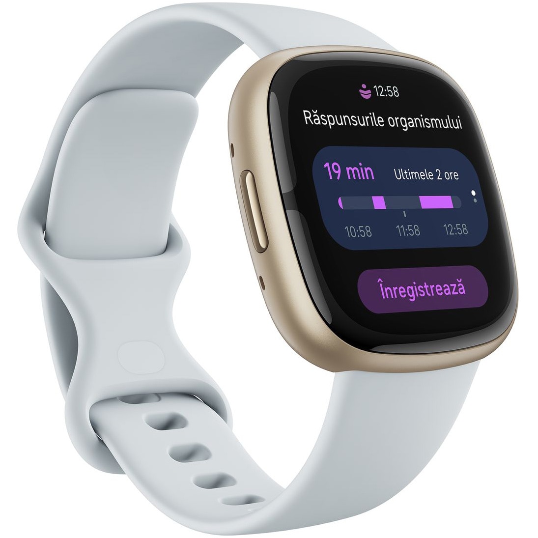Smartwatch Fitbit Sense 2 Blue Mist/Soft Gold Aluminum Smartwatch Fitbit Sense 2 Blue Mist/Soft Gold Aluminum