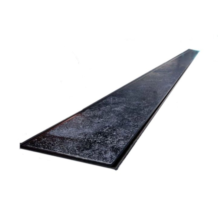 Душ канал от плочки, сифон Viega, модел за вграждане под плочата, Черен, Slim, размер 90 см, ширина 3,2 см