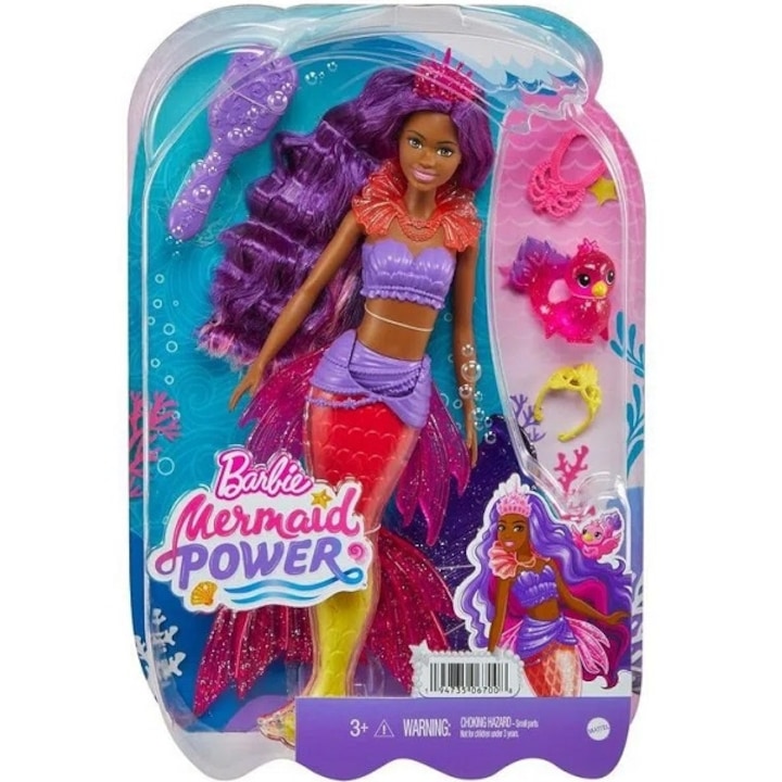 Mattel Barbie Mermaid Power Brooklyn sellő baba