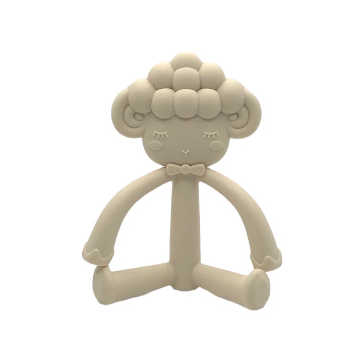 Szilikon rágóka Sweet Sheep, krémszínű