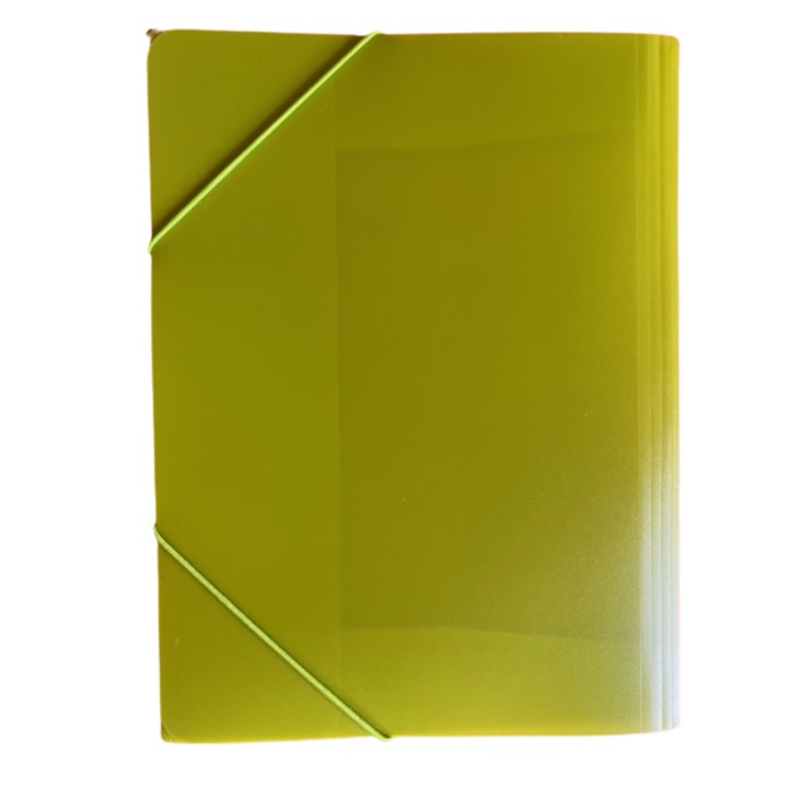 Mapa Verde de Plastic cu Elastic, marimea A4