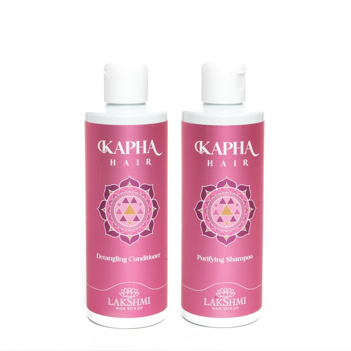 Set pentru ingrijirea parului Lakshmi, Organic hair cu Sampon, 200ml si Balsam de par, 200 ml