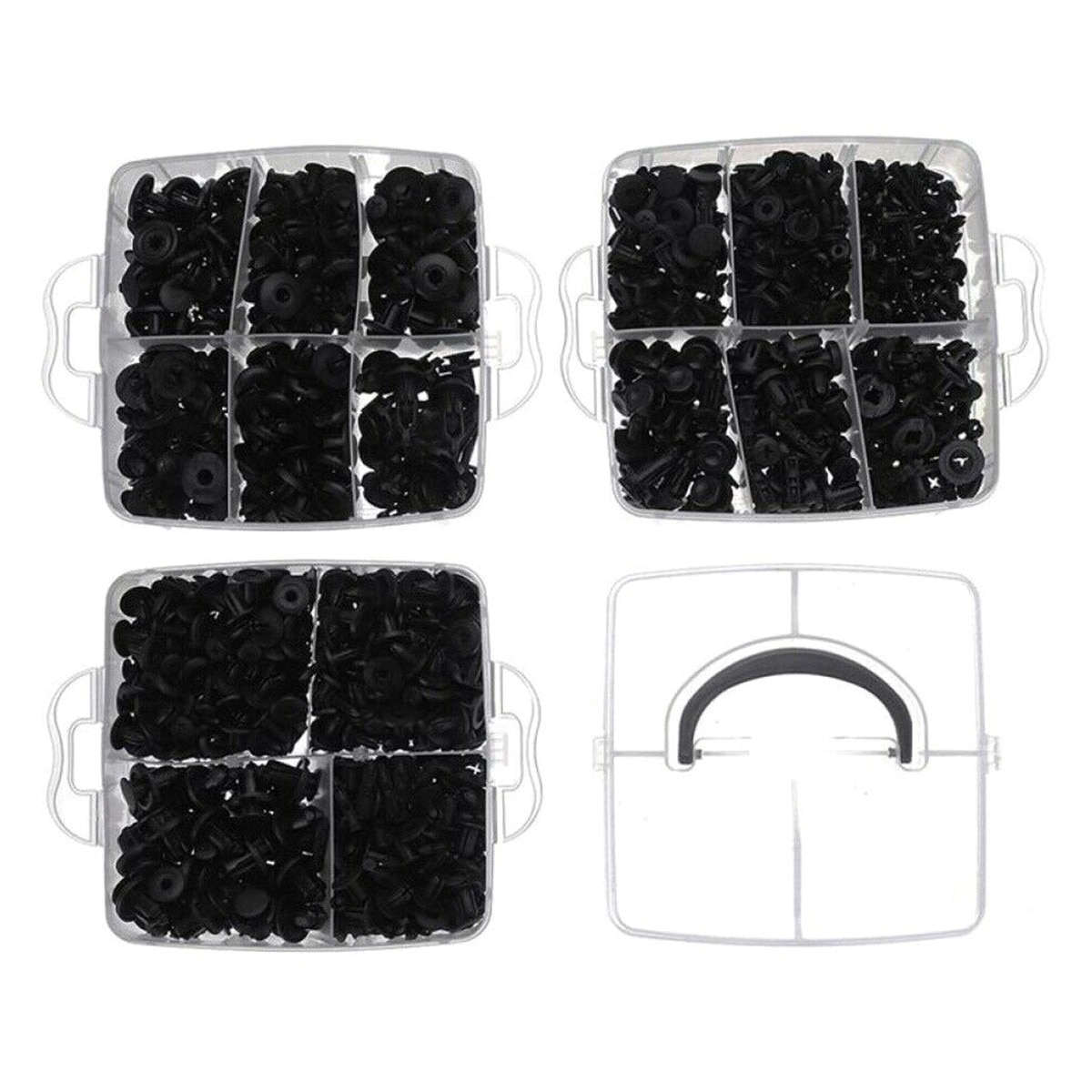 Set 625 Clipsuri Cleme de Fixare Auto Universale - eMAG.ro