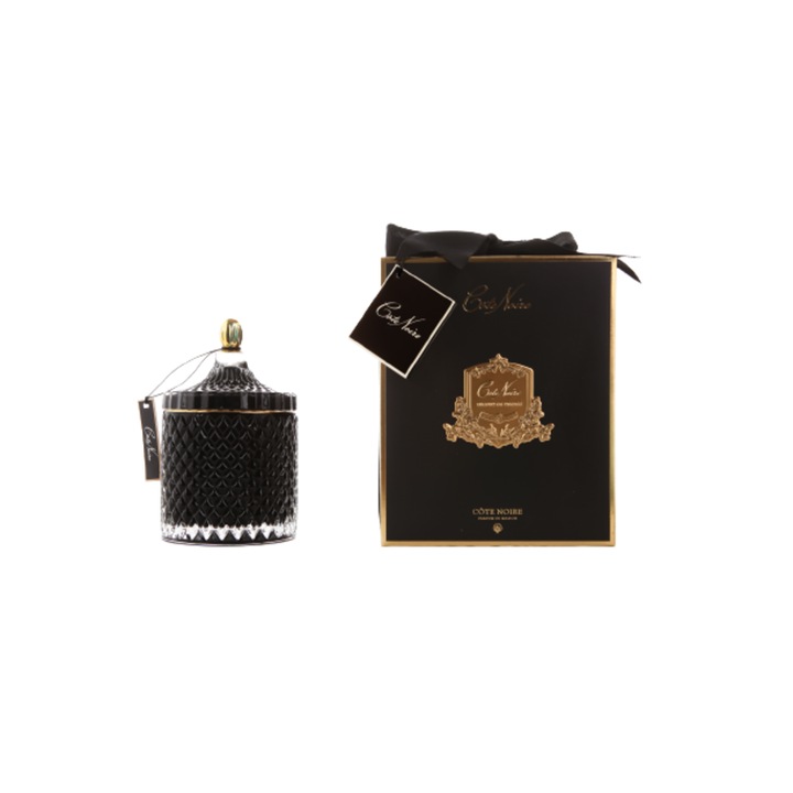 Lumanare parfumata, Black Art Deco, 450gr, timp ardere 100 ore