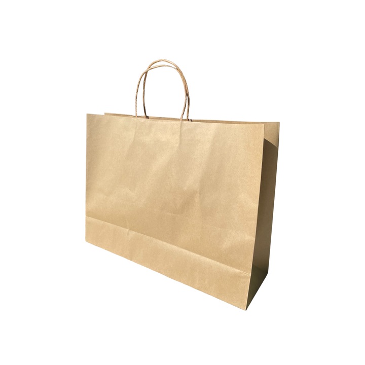 Хартиени торби Kraft, 43x15x41 см, 120 гр/м2, Комплект 100