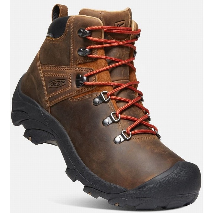 Férfi túrabakancs, Keen, Pyrenees, Nubuk bőr, Barna