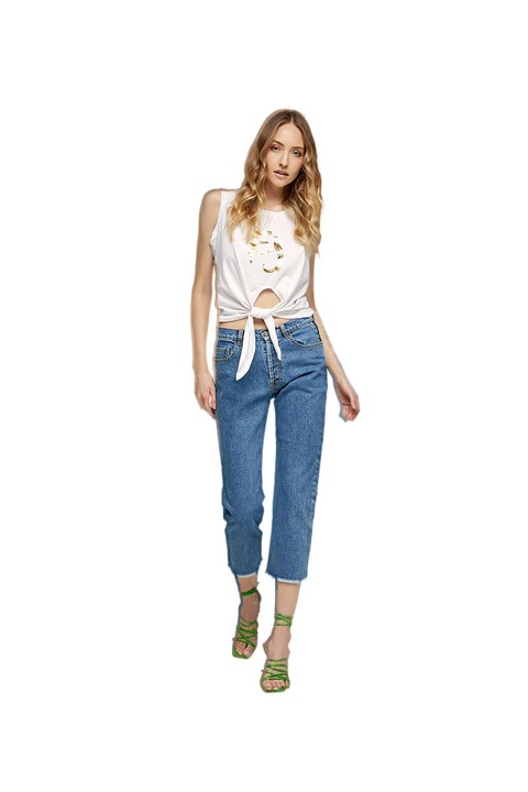 Blugi dama, Edward Jeans, Bumbac, Albastru