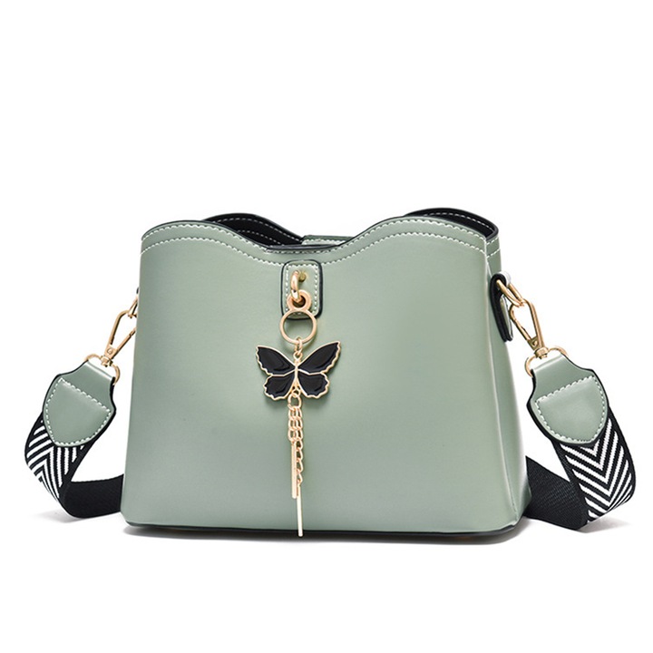 Geanta de dama Dollcini 424643, Verde, 23x11x18cm