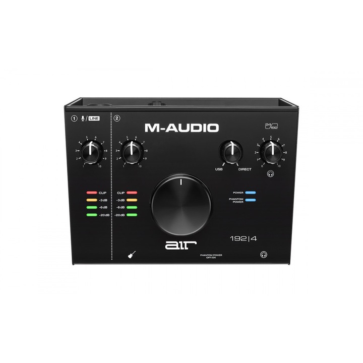 M-Audio AIR 192-4 - interface, 2-in/2-out, 24-bit/192 kHz, USB/C