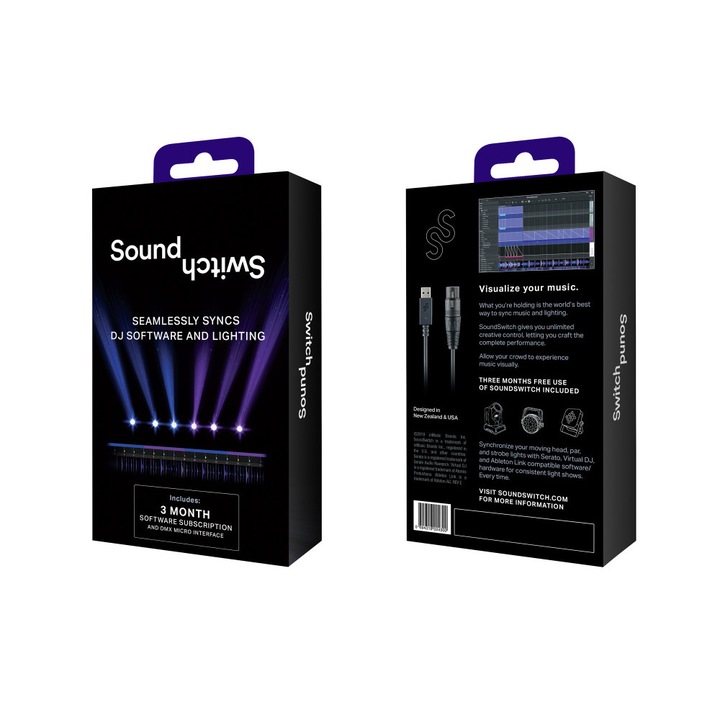 SoundSwitch Micro DMX Interface - interface, USB DMX, SoundSwitch, 3 hónap előfizetés