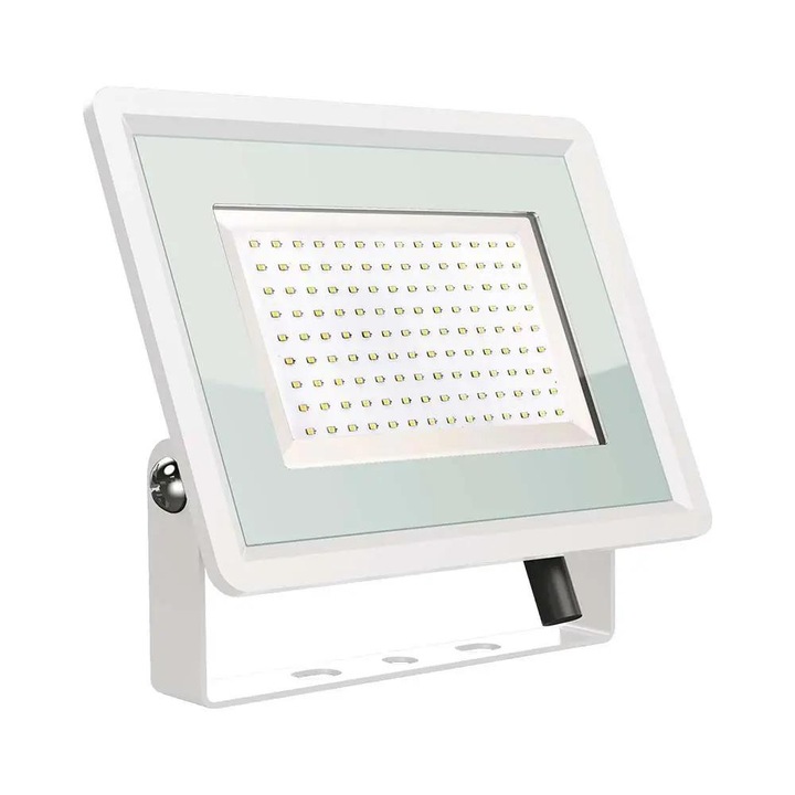 V-TAC F-széria LED reflektor 200W természetes fehér, fehér házzal - SKU 6735
